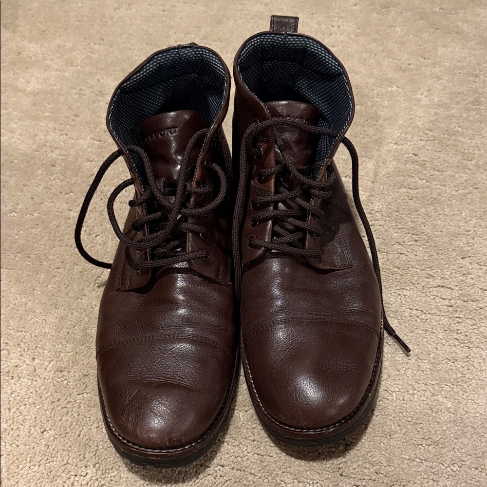 Rockport Men's Dark Brown Leather Boots
